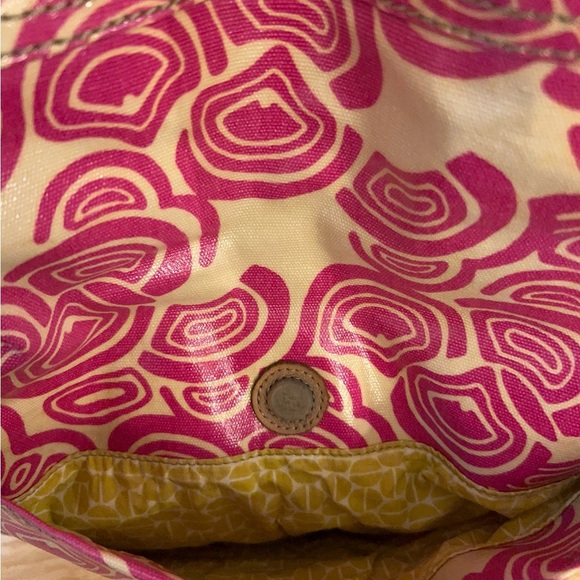 FOSSIL Key Per Coated
Canvas Leather Trim Multi
Pattern Hobo 
Purse - Picture 2 of 16